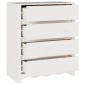 vidaXL Κουτί με συρτάρια με συρτάρι Drammen Λευκό 76,5 x 40 x 91 εκ