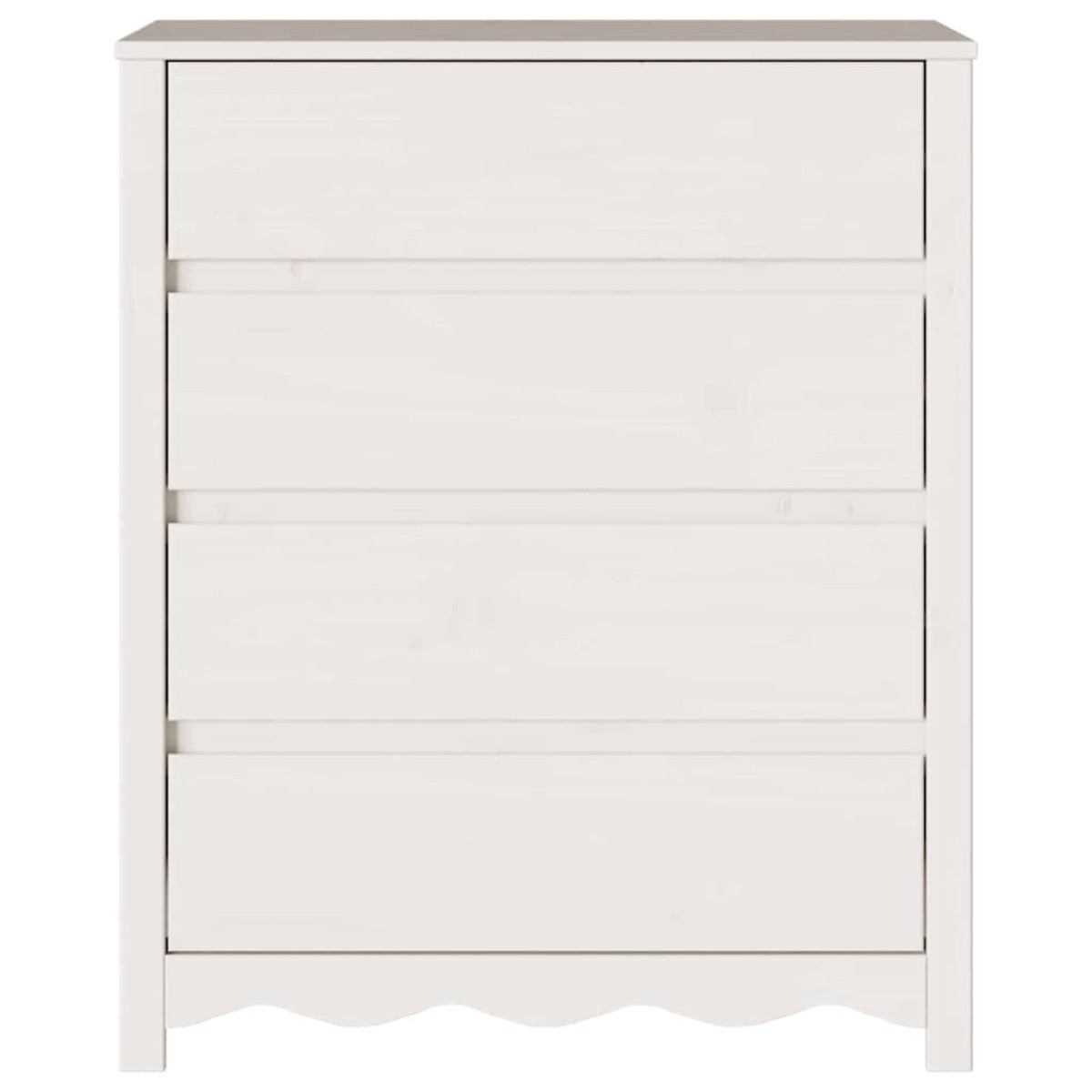 vidaXL Κουτί με συρτάρια με συρτάρι Drammen Λευκό 76,5 x 40 x 91 εκ