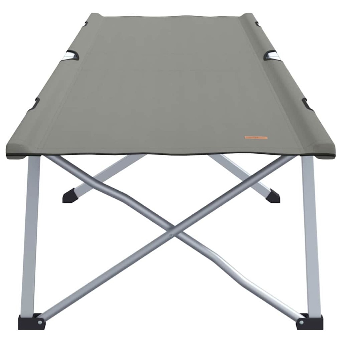 vidaXL Αναδιπλούμενο Κρεβάτι Κάμπινγκ Γκρι 194 x 62,5 x 42,5 εκ