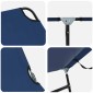 vidaXL Πτυσσόμενη ξαπλώστρα Μπλε 188 x 57 x 86,5 εκ. Πολυεστέρας