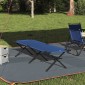 vidaXL Αναδιπλούμενο Κρεβάτι Κάμπινγκ Μπλε 193 x 69 x 45 εκ.