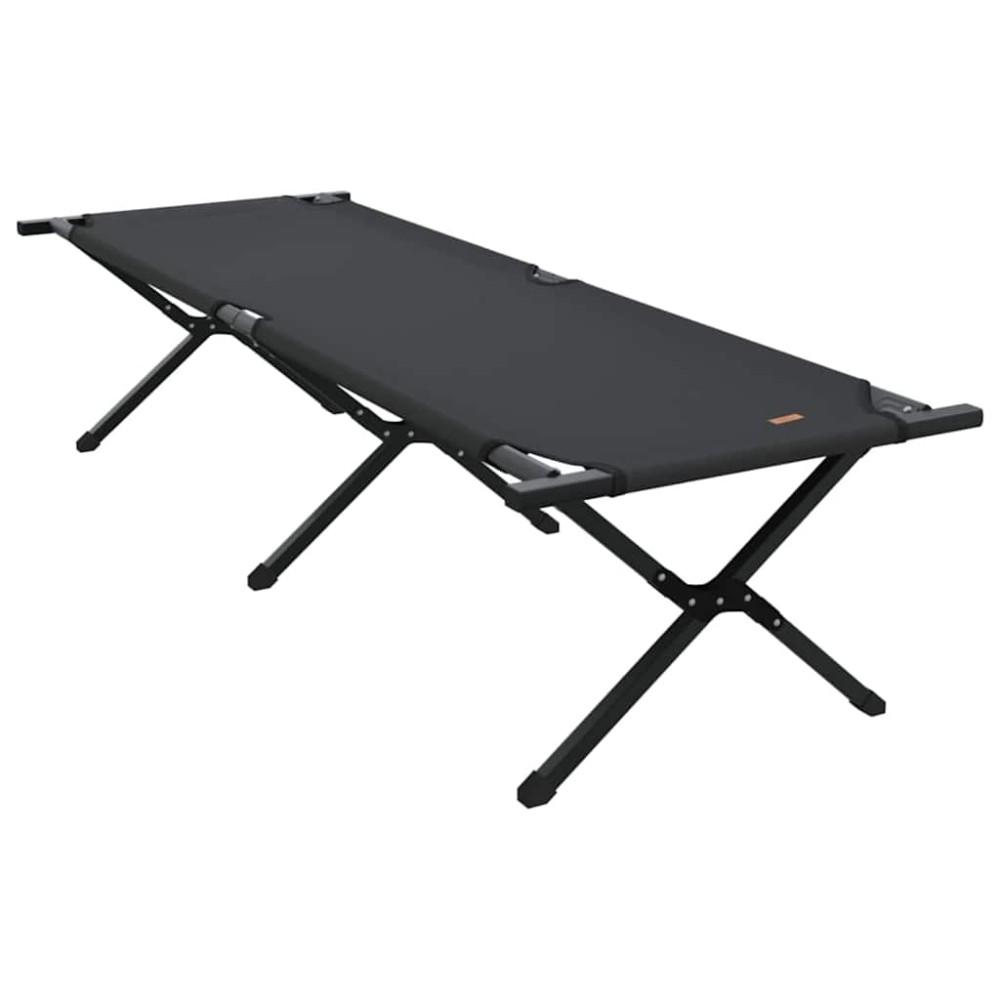 vidaXL Αναδιπλούμενο Κρεβάτι Κάμπινγκ Μαύρο 193 x 69 x 45 εκ.