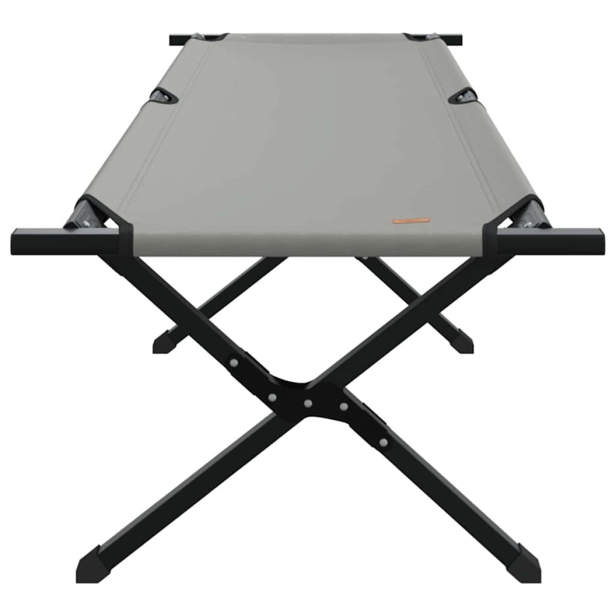 vidaXL Αναδιπλούμενο Κρεβάτι Κάμπινγκ Γκρι 193 x 69 x 45 εκ.