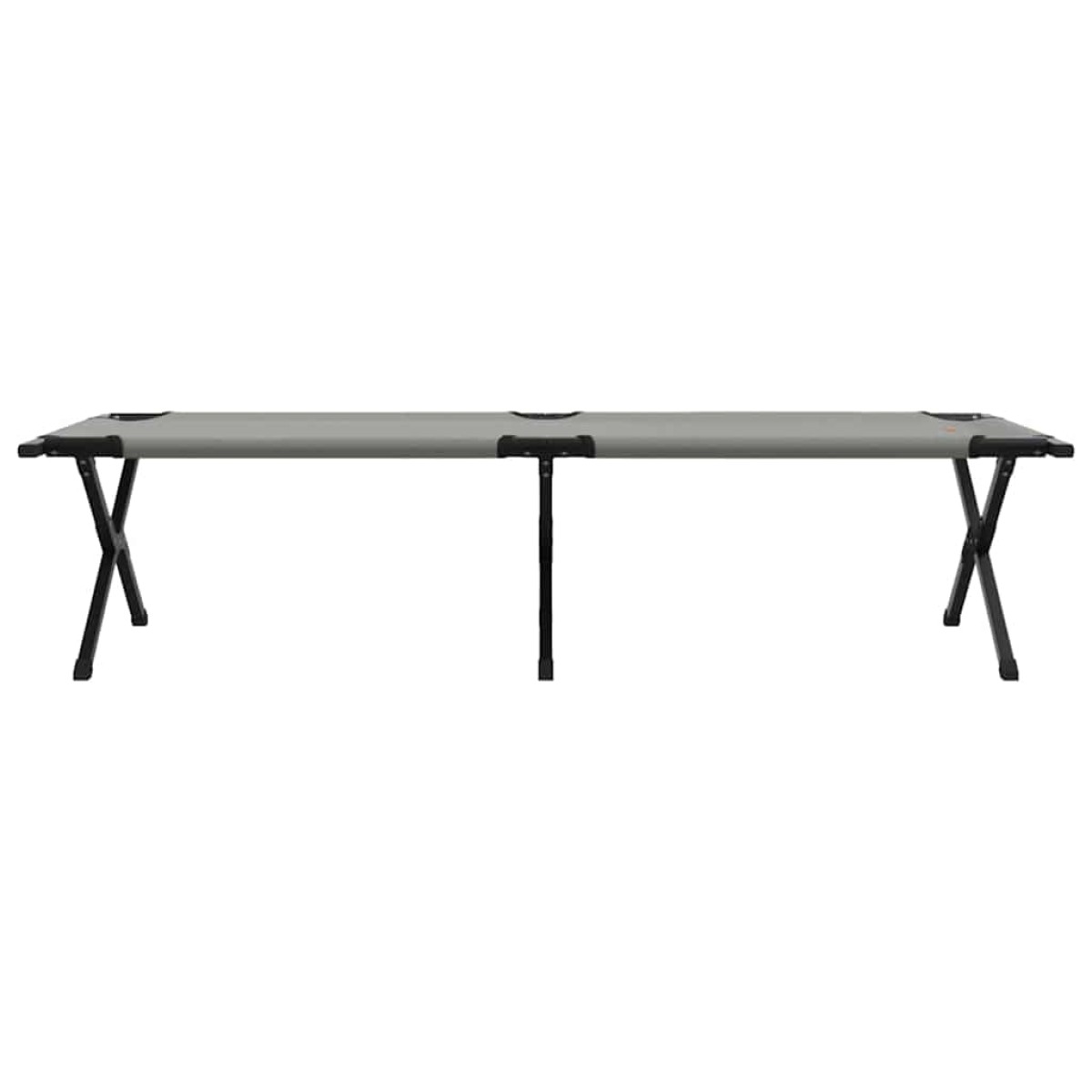 vidaXL Αναδιπλούμενο Κρεβάτι Κάμπινγκ Γκρι 193 x 69 x 45 εκ.