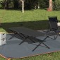 vidaXL Αναδιπλούμενο Κρεβάτι Κάμπινγκ Μαύρο 210 x 80 x 46 εκ.