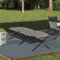 vidaXL Αναδιπλούμενο Κρεβάτι Κάμπινγκ Γκρι 210 x 80 x 46 εκ.