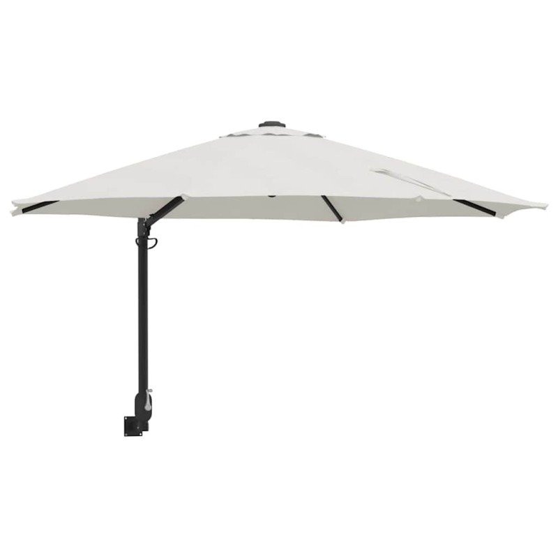 vidaXL Ομπρέλα Κήπου Άμμος 248 x 248 x 148 εκ. Πολυεστέρας και Χάλυβας