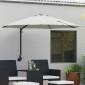 vidaXL Ομπρέλα Κήπου Άμμος 248 x 248 x 148 εκ. Πολυεστέρας και Χάλυβας