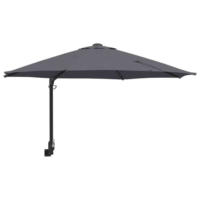 vidaXL Ομπρέλα Κήπου Ανθρακί 248 x 248 x 148 εκ.