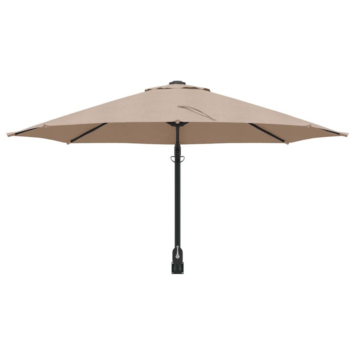 vidaXL Ομπρέλα Κήπου Taupe 248 x 248 x 148 εκ. Πολυεστέρας και Χάλυβας