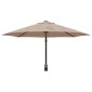 vidaXL Ομπρέλα Κήπου Taupe 248 x 248 x 148 εκ. Πολυεστέρας και Χάλυβας
