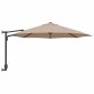 vidaXL Ομπρέλα Κήπου Taupe 248 x 248 x 148 εκ. Πολυεστέρας και Χάλυβας