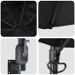vidaXL Ομπρέλα Κήπου Μαύρο 248 x 248 x 148 εκ. Πολυεστέρας και Χάλυβας