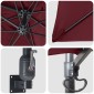 vidaXL Ομπρέλα Κήπου Βεραμάν Κόκκινο 248,5 x 247,5 x 160 εκ.