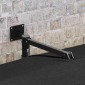 vidaXL Ομπρέλα Κήπου Μαύρο 248,5 x 247,5 x 160 εκ.