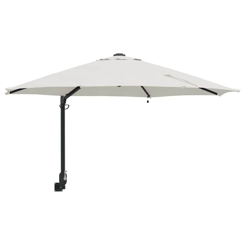vidaXL Ομπρέλα Κήπου Άμμος 248 x 248 x 148 εκ. Πολυεστέρας και Χάλυβας
