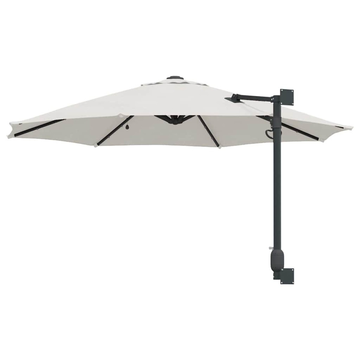 vidaXL Ομπρέλα Κήπου Άμμος 248 x 248 x 148 εκ. Πολυεστέρας και Χάλυβας