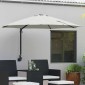 vidaXL Ομπρέλα Κήπου Άμμος 248 x 248 x 148 εκ. Πολυεστέρας και Χάλυβας