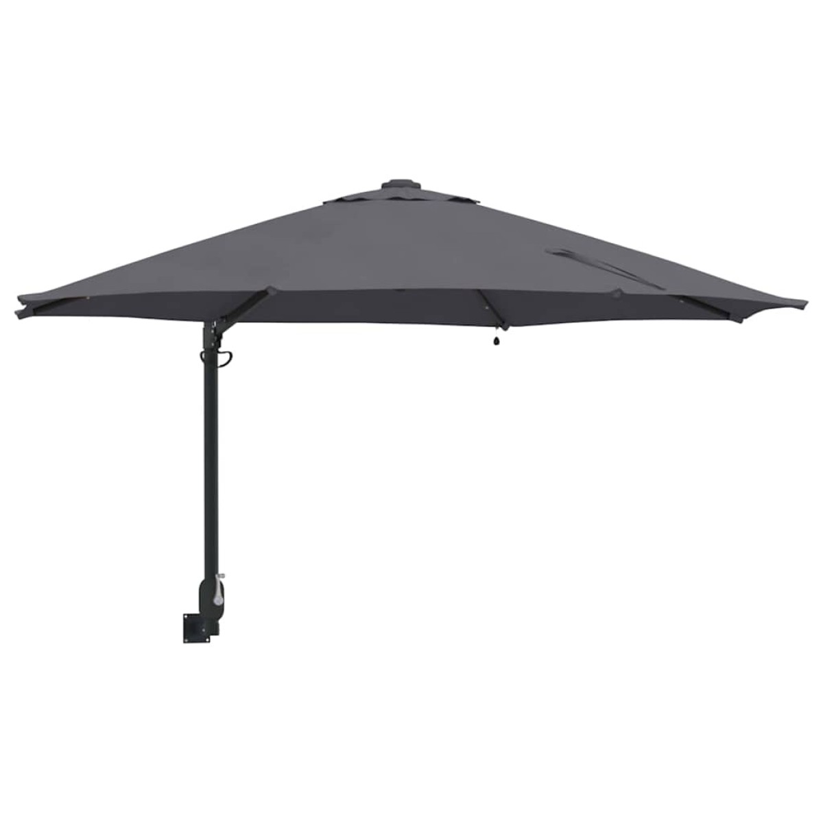 vidaXL Ομπρέλα Κήπου με φώτα λωρίδας LED Ανθρακί 248 x 248 x 148 εκ.