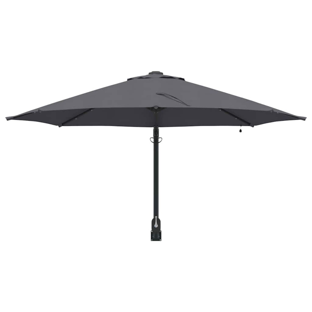 vidaXL Ομπρέλα Κήπου με φώτα λωρίδας LED Ανθρακί 248 x 248 x 148 εκ.