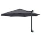 vidaXL Ομπρέλα Κήπου με φώτα λωρίδας LED Ανθρακί 248 x 248 x 148 εκ.