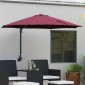 vidaXL Ομπρέλα Κήπου Βεραμάν Κόκκινο 248 x 248 x 148 εκ.