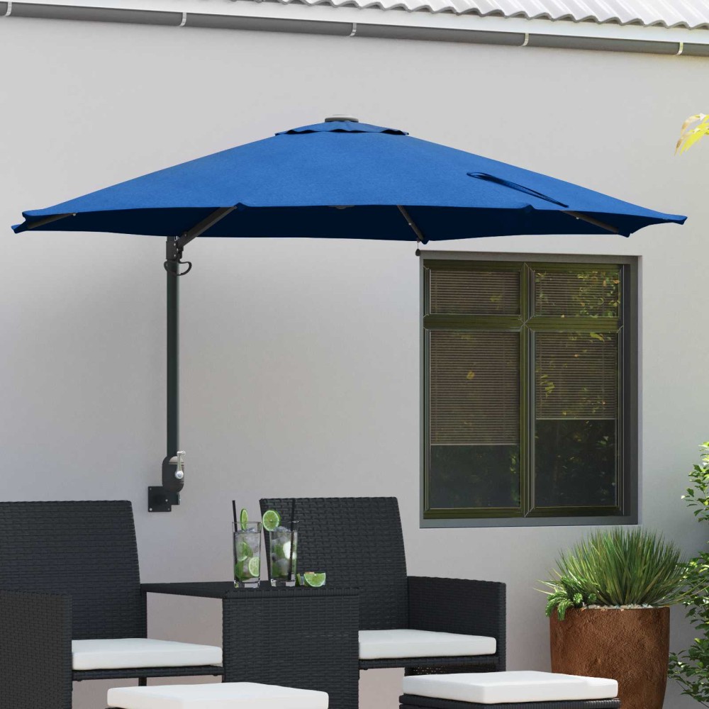 vidaXL Ομπρέλα Κήπου 248 x 248 x 148 εκ. Πολυεστέρας και Χάλυβας