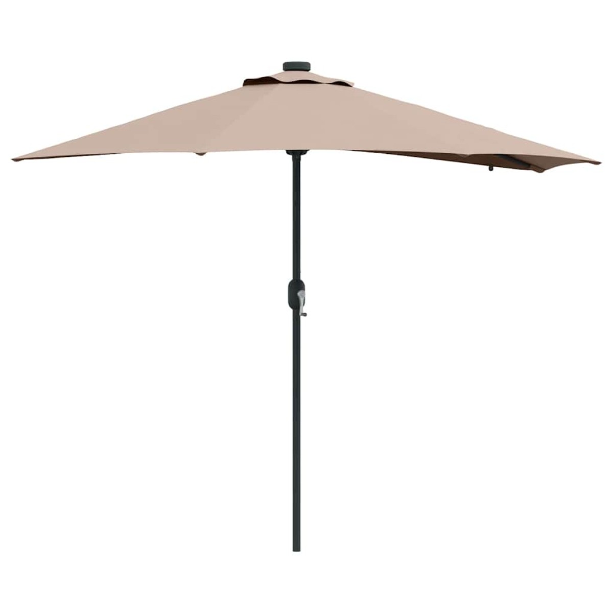 vidaXL Ομπρέλα Κήπου Taupe 294 x 150 x 223 εκ Πολυεστέρας και Χάλυβας