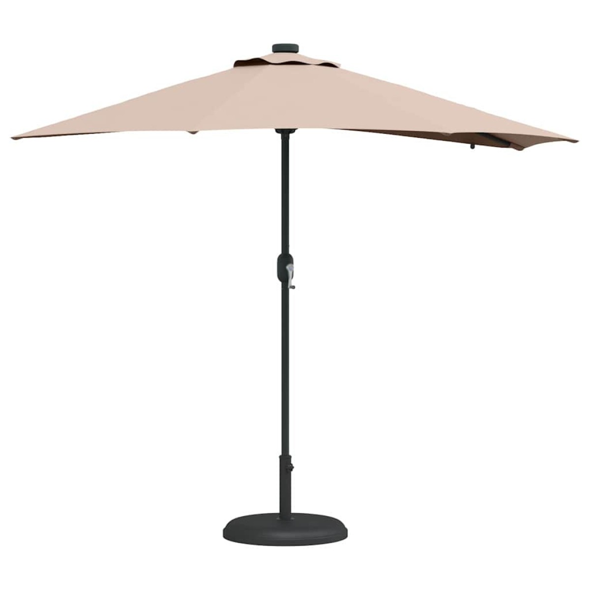 vidaXL Ομπρέλα Κήπου Taupe 294 x 150 x 223 εκ Πολυεστέρας και Χάλυβας
