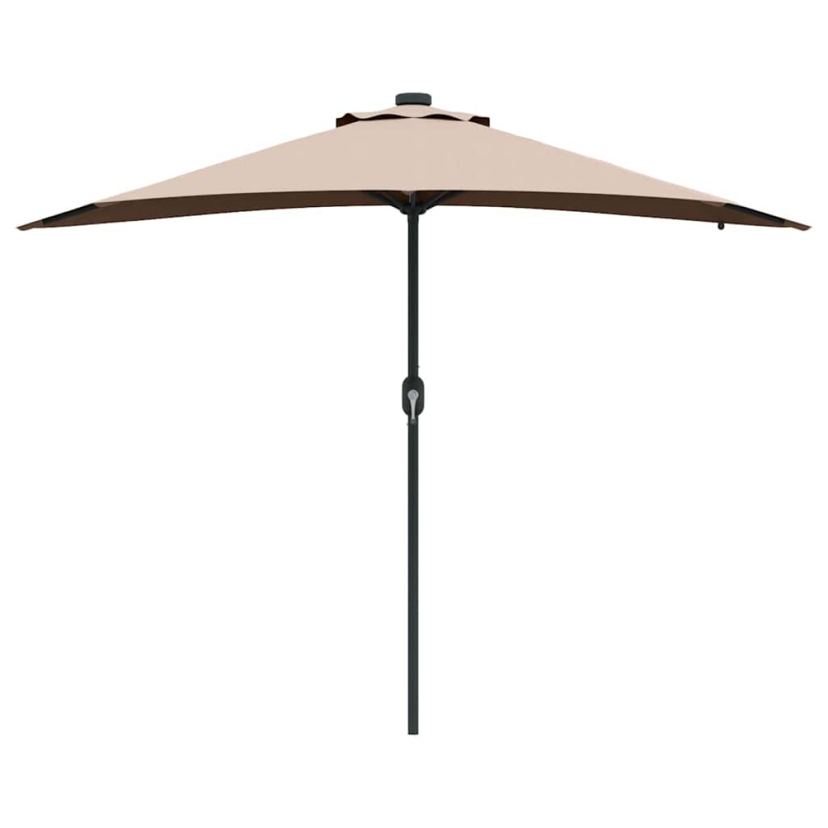 vidaXL Ομπρέλα Κήπου Taupe 294 x 150 x 223 εκ Πολυεστέρας και Χάλυβας
