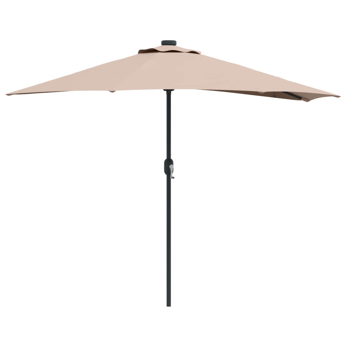 vidaXL Ομπρέλα Κήπου Taupe 294 x 150 x 224 εκ Πολυεστέρας και Χάλυβας