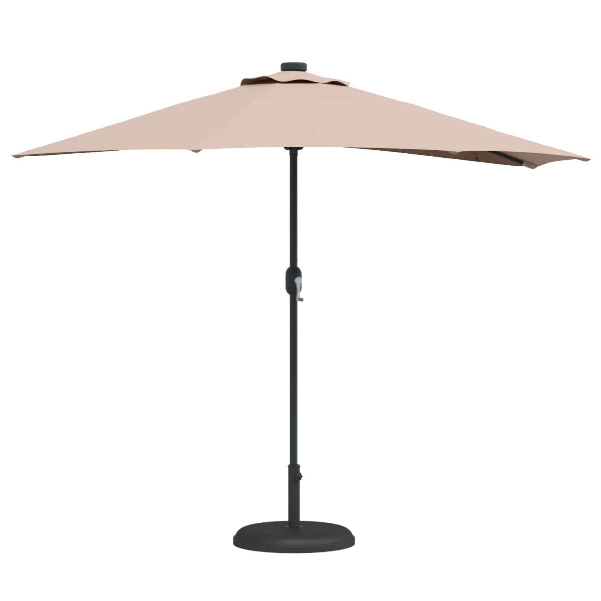 vidaXL Ομπρέλα Κήπου Taupe 294 x 150 x 224 εκ Πολυεστέρας και Χάλυβας