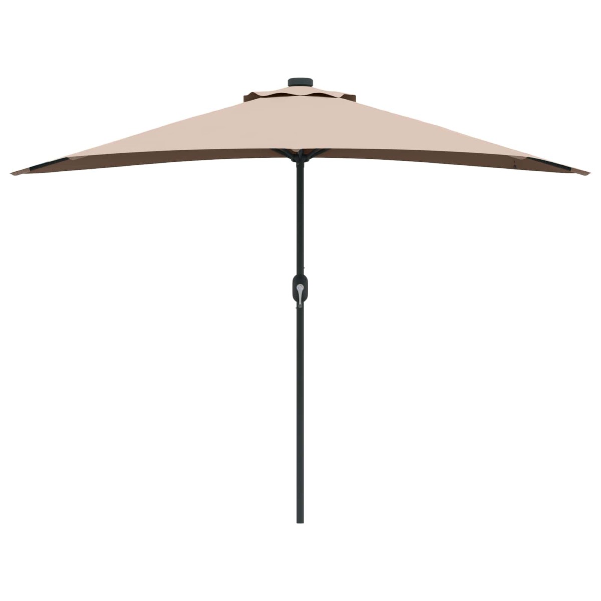 vidaXL Ομπρέλα Κήπου Taupe 294 x 150 x 224 εκ Πολυεστέρας και Χάλυβας