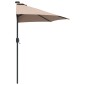 vidaXL Ομπρέλα Κήπου Taupe 294 x 150 x 224 εκ Πολυεστέρας και Χάλυβας