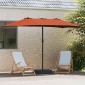 vidaXL Ομπρέλα Κήπου Τερακότα 385 x 209 x 244 εκατοστά