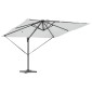 vidaXL Ομπρέλα ηλίου με φώτα λωρίδας LED Άμμος 286 x 284 x 270 εκ