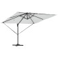 vidaXL Ομπρέλα ηλίου με φώτα λωρίδας LED Άμμος 286 x 284 x 270 εκ