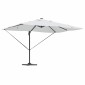 vidaXL Ομπρέλα ηλίου με φώτα λωρίδας LED Άμμος 352 x 251 x 265 εκ.