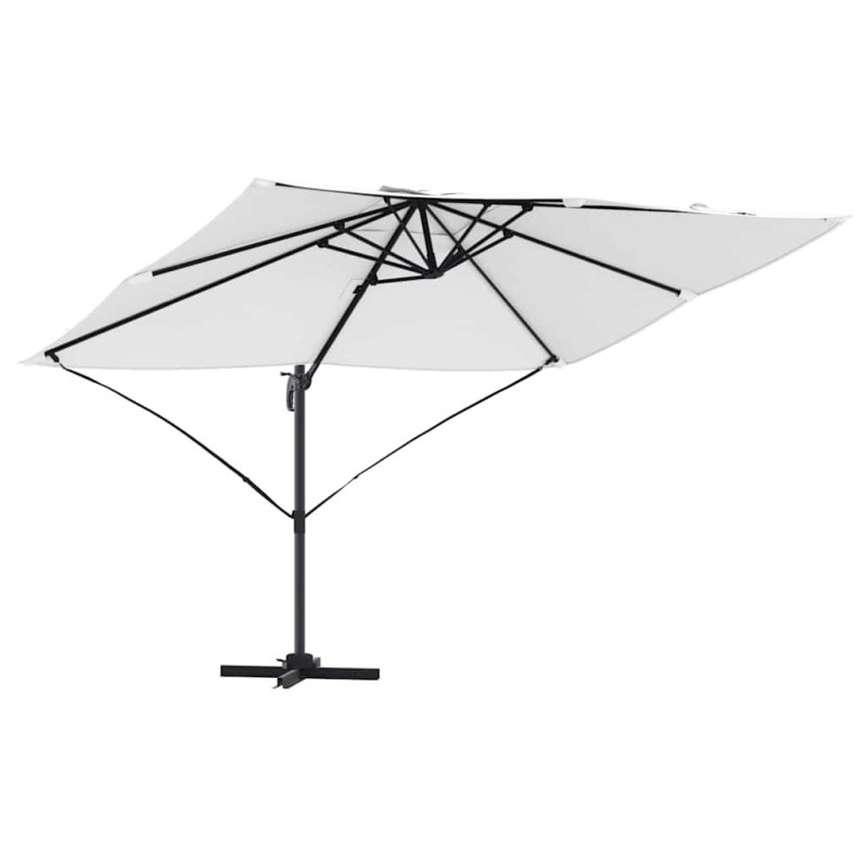 vidaXL Ομπρέλα ηλίου Άμμος 351 x 250 x 260 εκ