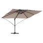 vidaXL Ομπρέλα ηλίου Taupe 351 x 250 x 260 εκ