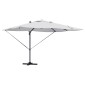 vidaXL Ομπρέλα ηλίου με φώτα λωρίδας LED Άμμος 351 x 250 x 253 εκ