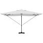 vidaXL Ομπρέλα ηλίου με φώτα λωρίδας LED Άμμος 351 x 250 x 253 εκ