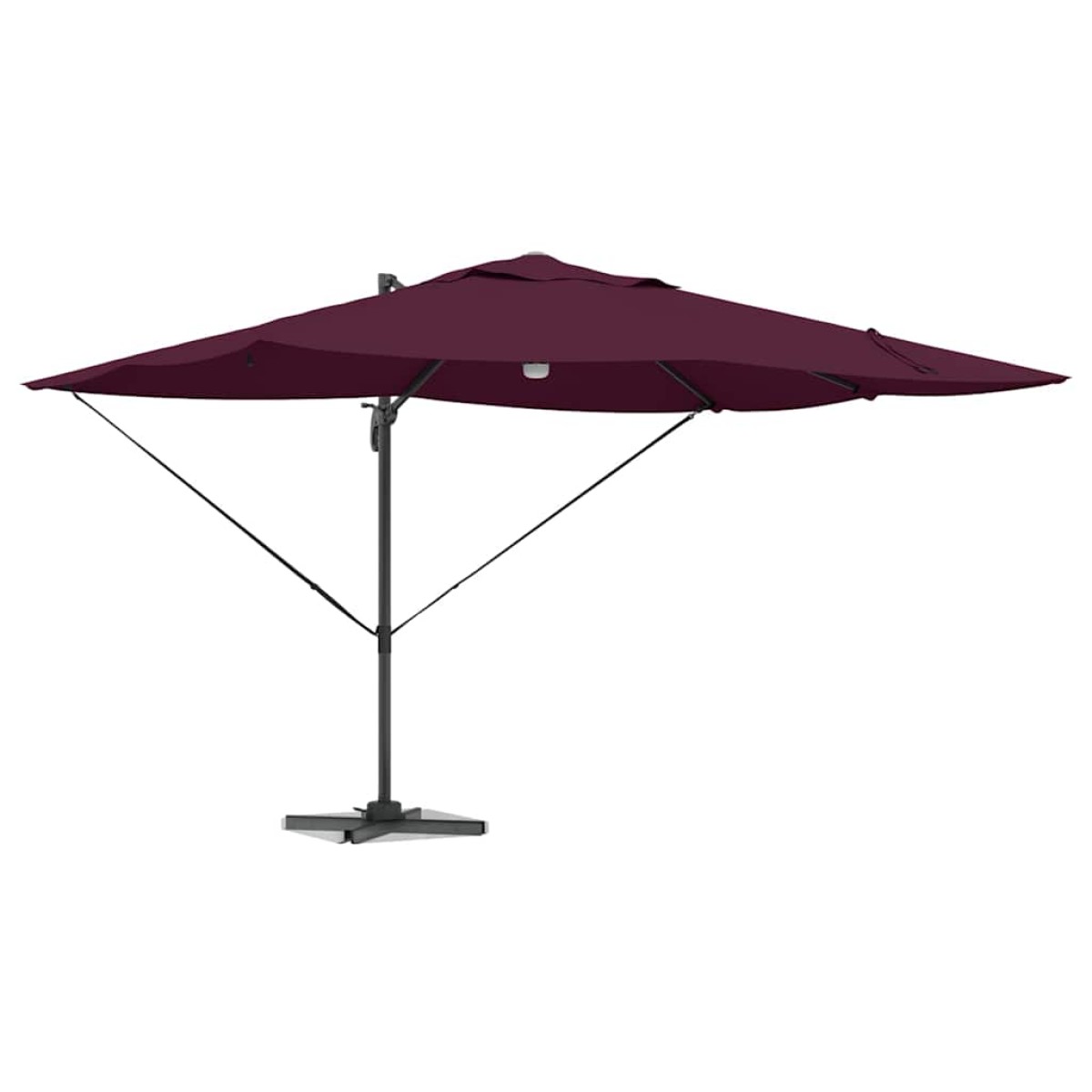 vidaXL Ομπρέλα ηλίου Βεραμάν Κόκκινο 351 x 250 x 253 εκ