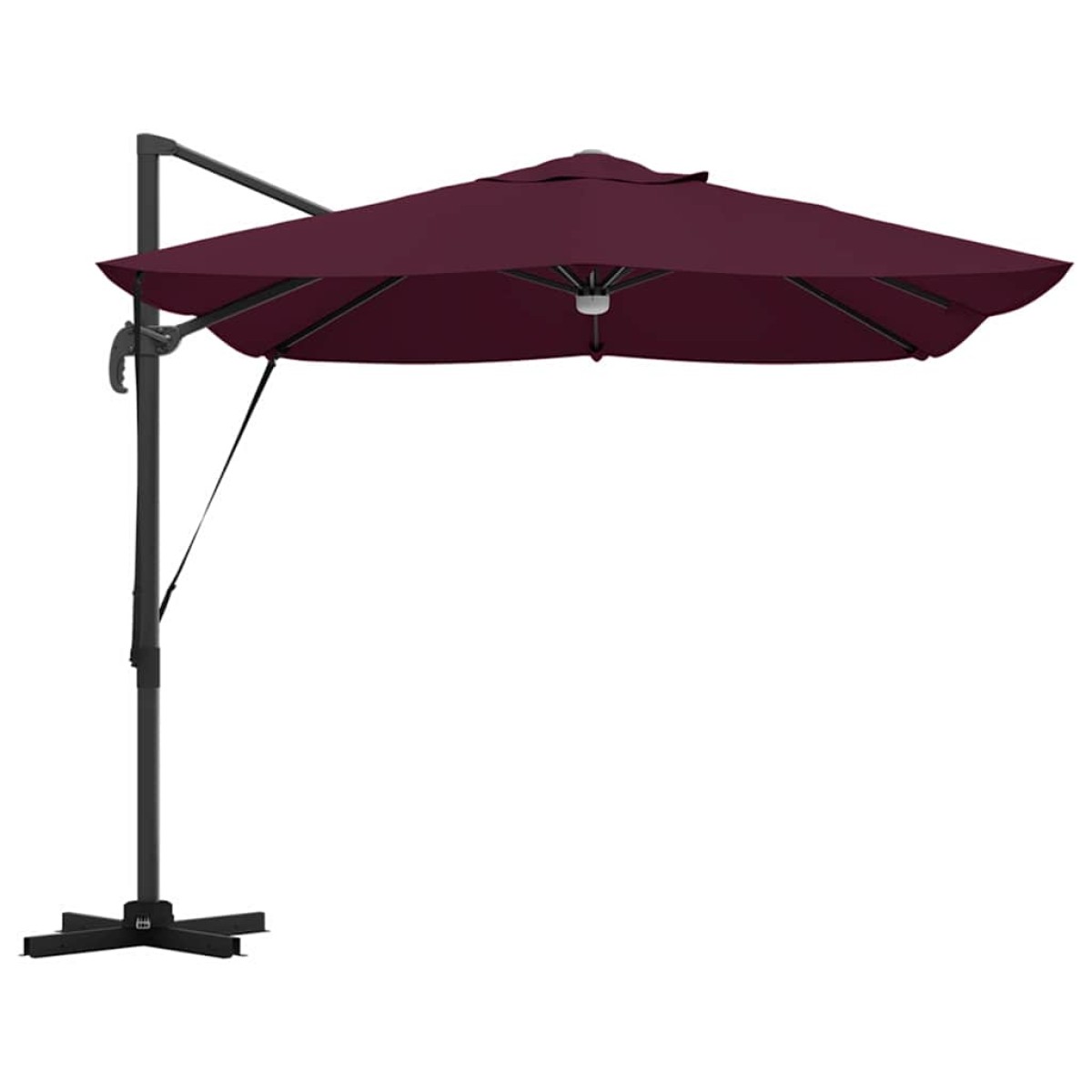 vidaXL Ομπρέλα ηλίου Βεραμάν Κόκκινο 351 x 250 x 253 εκ