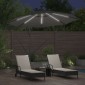vidaXL Ομπρέλα ηλίου με φώτα λωρίδας LED Ανθρακί 294 x 294 x 248 cm