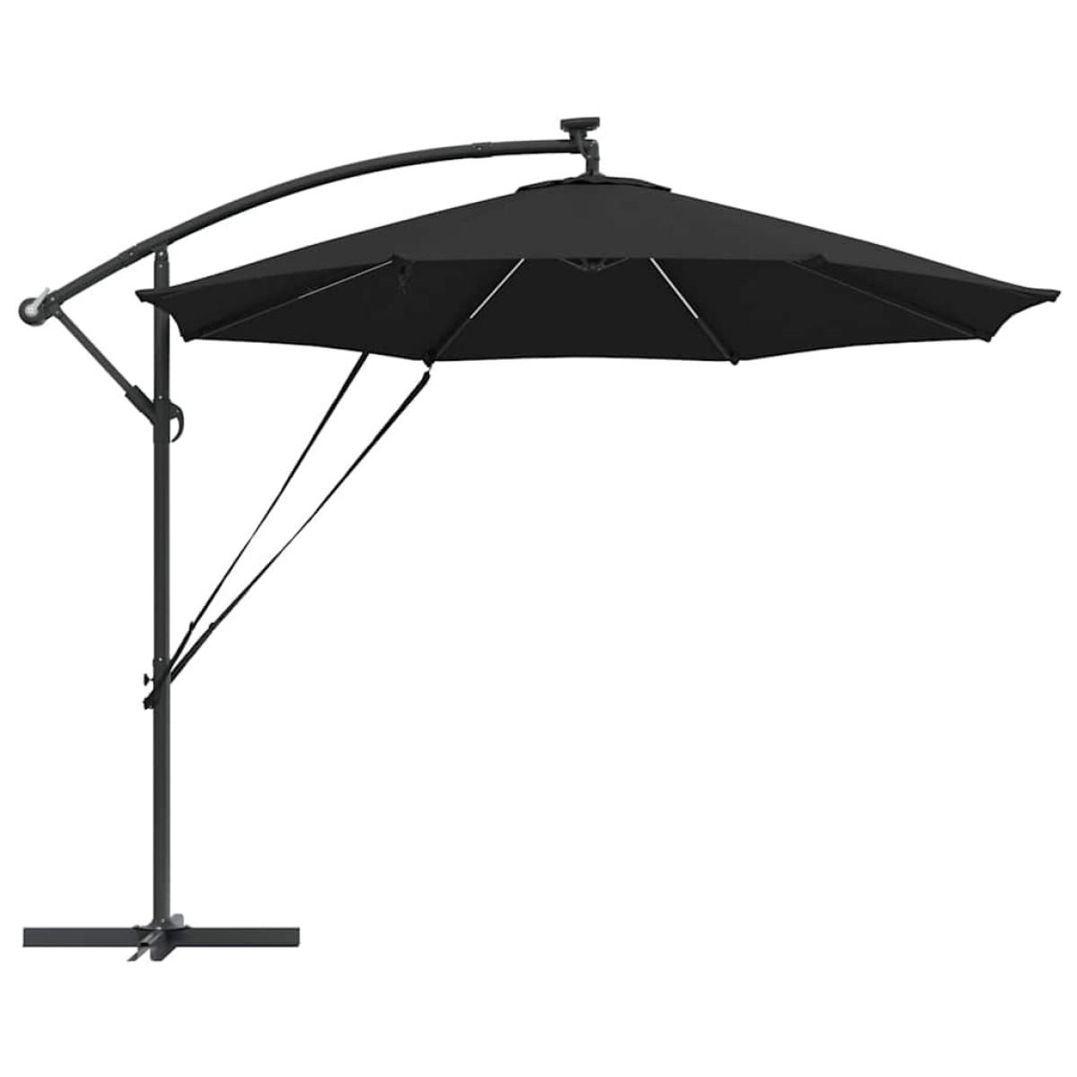 vidaXL Ομπρέλα ηλίου 294 x 294 x 248 cm Πολυεστέρας και Αλουμίνιο