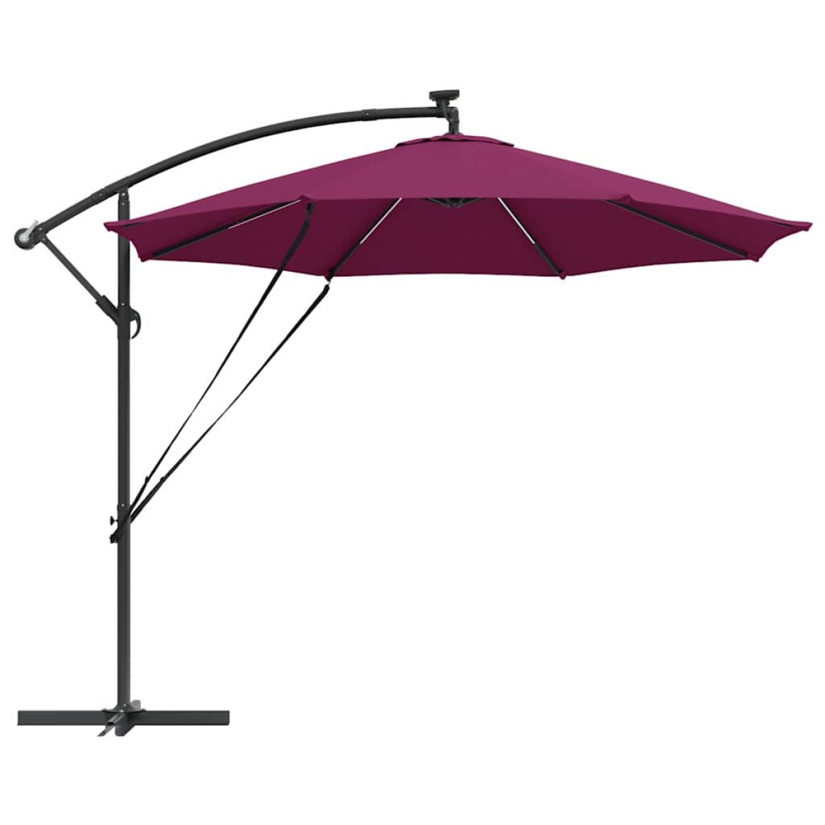 vidaXL Ομπρέλα ηλίου Βεραμάν Κόκκινο 294 x 294 x 248 cm