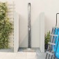 vidaXL Υπαίθρια ηλιακή ντουζιέρα 20 l PVC και Αλουμίνιο Μαύρο