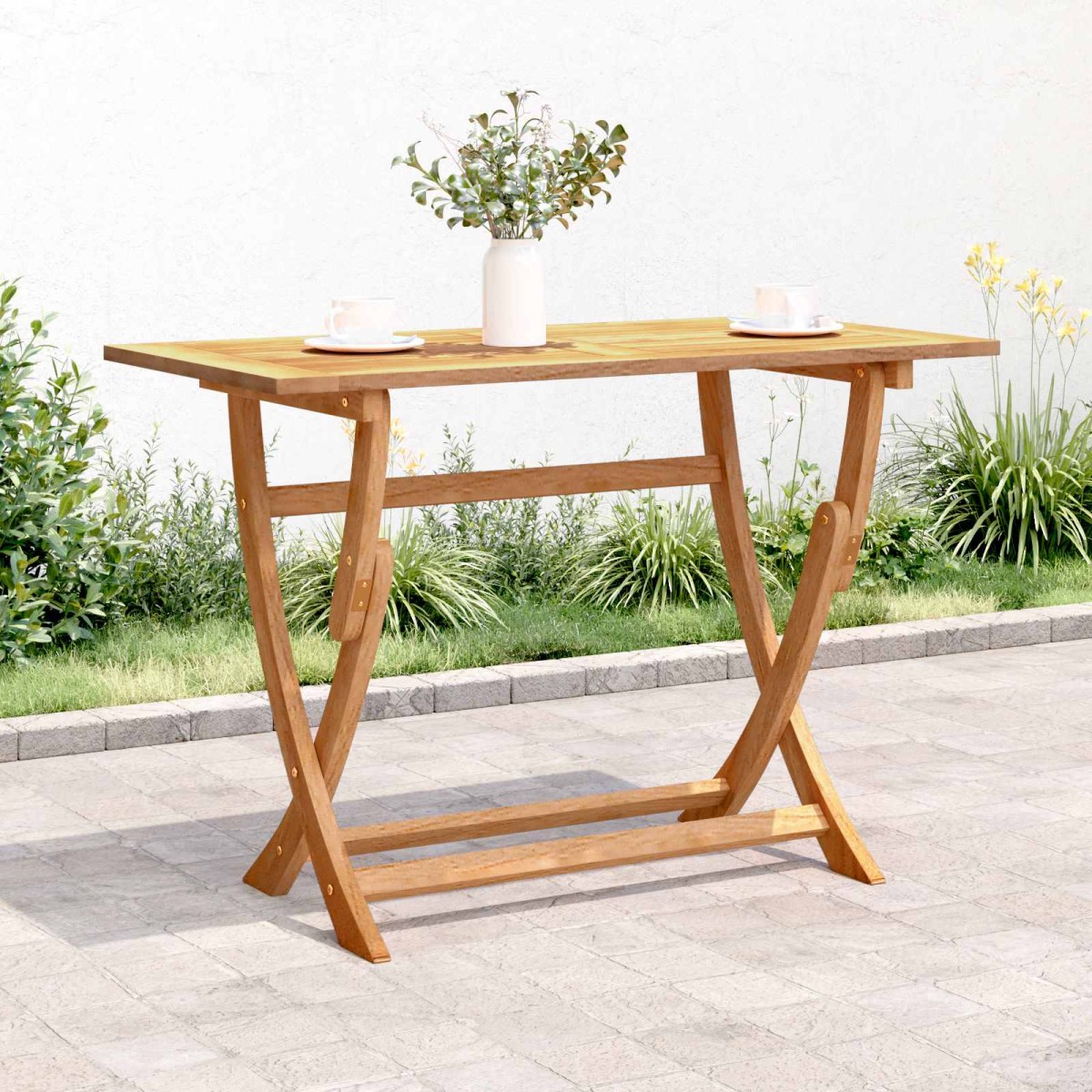 vidaXL Τραπέζι Sydney Ορθογώνιο Καφέ 110 x 55 x 75 cm