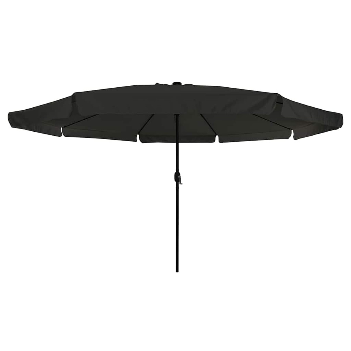 vidaXL Ομπρέλα Κήπου Μαύρο 395 x 395 x 245 εκ. Πολυεστέρας